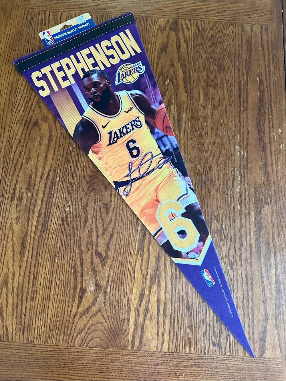 LA Laker Lance Stephenson  WinCraft Premium Pennant - NOS Mint Condition